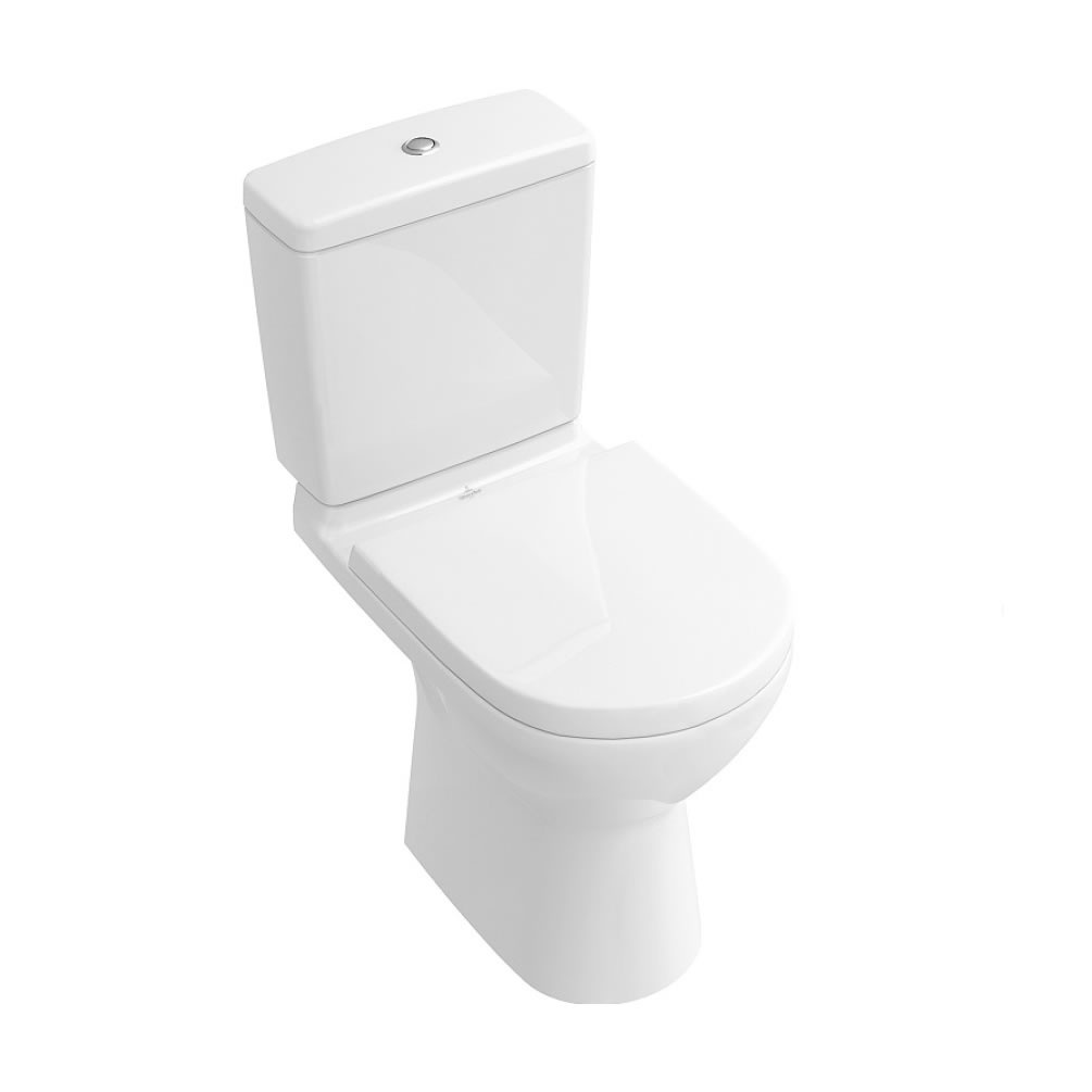 Cutout image of Villeroy & Boch O.Novo Side Inlet Close-Coupled Toilet